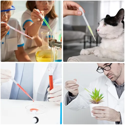 Miniatura 7 de 300 pipetas de transferencia de plástico de 0.11 onzas líquidas, pipetas desechables de transferencia de pipetas YSSHUI para aceite esencial