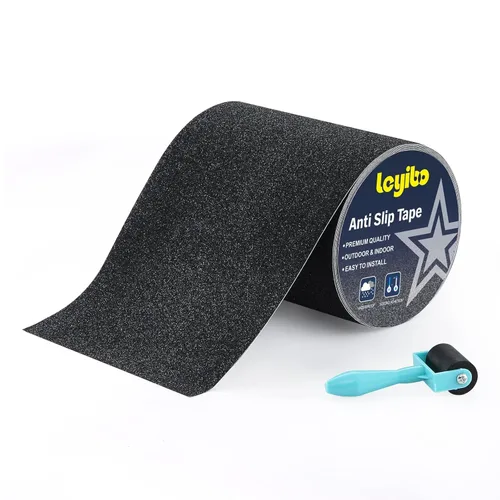 Miniatura 11 de Cinta antideslizante, cinta de agarre de 1 pulgada x 42 pies para escaleras al aire libre e interior, rollo antideslizante impermeable para peldaños