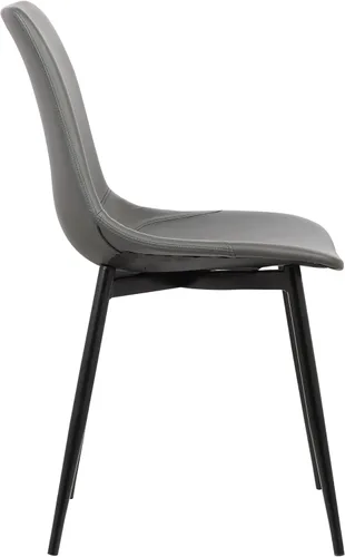 Miniatura 7 de Armen Living Monte Mid Century - Silla auxiliar de comedor moderna y contemporánea para mesa, cocina, escritorio de oficina en casa, altura del Piel