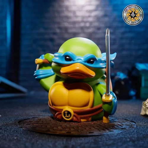 Miniatura 3 de TUBBZ First Edition Leonardo Figura coleccionable de pato de goma de vinilo – Producto oficial de las Tortugas Ninja Mutantes Adolescentes – TV