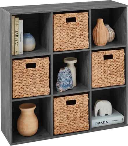 Miniatura 11 de Best Choice Products Organizador de almacenamiento de 6 cubos, abertura de estante de 13.5 pulgadas, estantería, librero, estante de exhibición