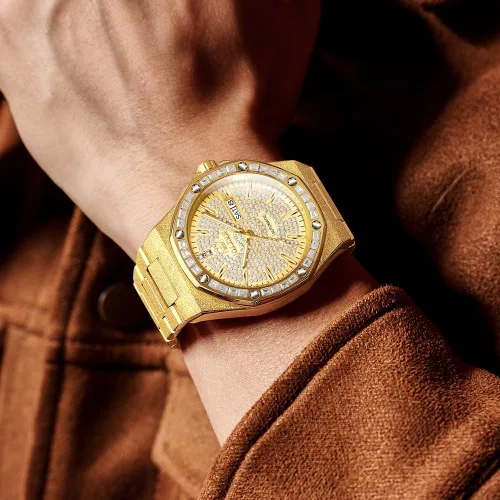Miniatura 5 de OLEVS Relojes automáticos para hombre, cuerda automática, mecánico, de negocios, vestido de lujo, acero inoxidable, impermeable, luminoso, reloj