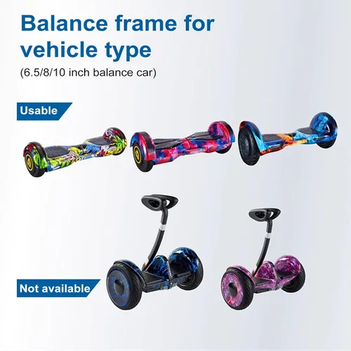 Miniatura 7 de Hoverboards Go Kart Accesorio para niños y adultos, accesorio para scooter de autoequilibrio, accesorio de asiento de aeropatines, apto para Blanco