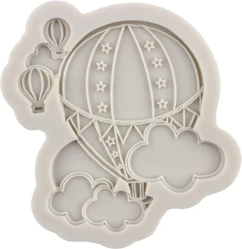 Miniatura 7 de Sijiangmold Moldes de silicona para globos de aire caliente para decoración de pasteles, decoración de cupcakes, caramelo y chocolate, polimero
