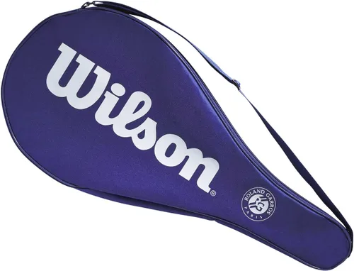Wilson Roland Garros - Funda para raqueta de tenis, para una raqueta de adulto, poliéster, azul