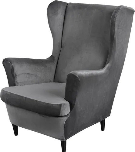 Miniatura 35 de GULI Wingback - Funda para silla de 2 piezas, fundas para silla de sillón, fundas de elastano para sofá, protector de muebles, lavable a máquina