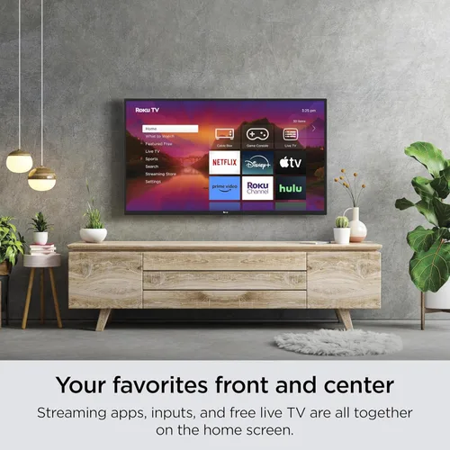 Miniatura 3 de Roku Smart TV – 32 pulgadas Select Series 720p HD RokuTV Voice Remote, imagen brillante, pantalla de inicio personalizable – Noticias locales