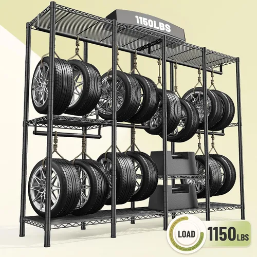 Miniatura 8 de Raybee Perchero para ropa con cubierta, perchero para colgar ropa, armario portátil, ajustable, 1150LBS, 18" de profundidad x 76" de ancho x 77