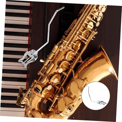 Miniatura 4 de FAVOMOTO 2pcs Marching Music Lyre Clip for Alto Saxophone Sturdy Music Score Holder Clip for Marching Band Lightweight Design Portable Saxophone