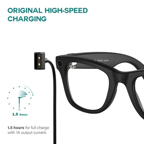 Miniatura 6 de TUSITA Cable de carga compatible con lentes inteligentes Ray-Ban Stories - 1M
