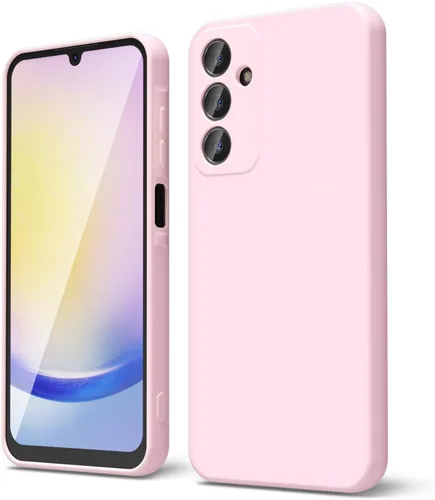 Miniatura 214 de oakxco Funda para teléfono Samsung Galaxy A12 con agarre de silicona líquida, linda delgada fina suave cubierta de gel de goma TPU lisa para mujeres