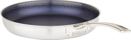 Miniatura 9 de Viking Sartén antiadherente de 3 capas, 8 pulgadas Hybrid Plus utensilios de cocina de acero inoxidable, color plateado
