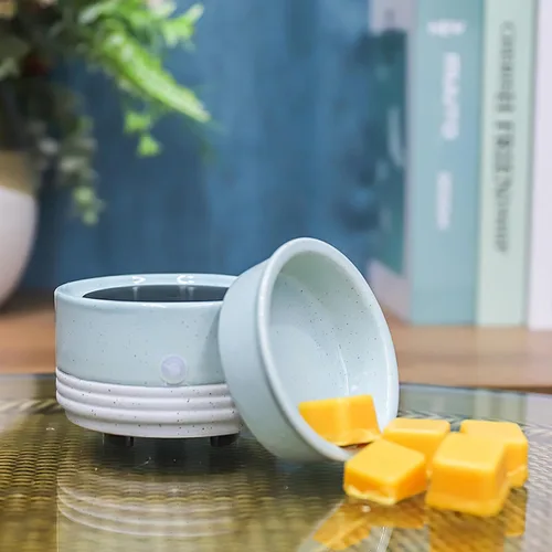 Miniatura 2 de CVHOMEDECO. Calentador de velas y fragancias 2 en 1, calentador eléctrico de cera derretida, para velas perfumadas, cera derretida y tartas
