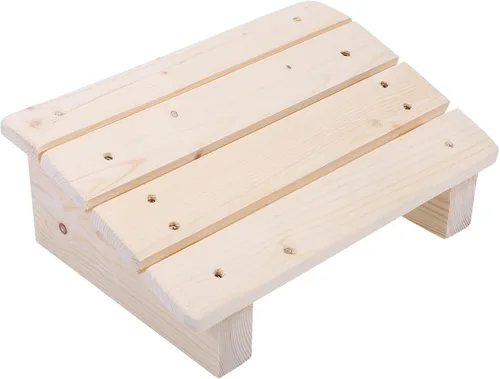 Reposapiés de madera para debajo del escritorio, reposapiés de oficina inclinado para el hogar y el trabajo, diseño ergonómico para aliviar el dolor