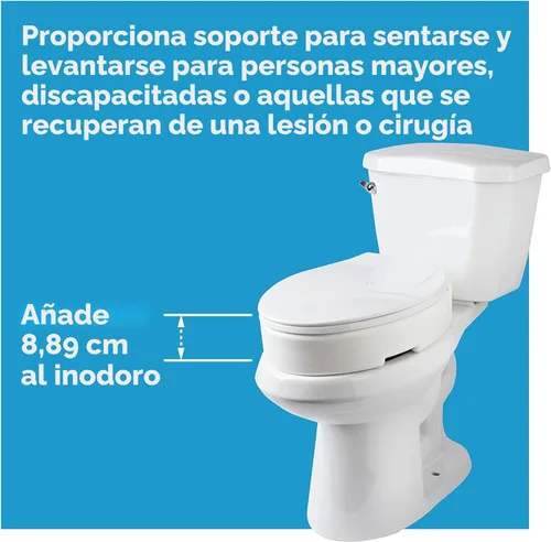 Miniatura 5 de Asiento elevador para inodoro, de Carex Health Brands