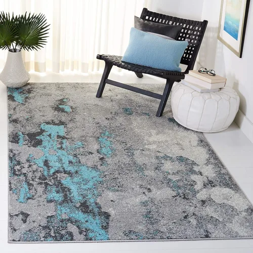 Miniatura 27 de SAFAVIEH Adirondack Collection - Alfombra decorativa, 2 pies 6 pulgadas x 4 pies, verde y gris, diseño abstracto moderno, no desprende pelusa