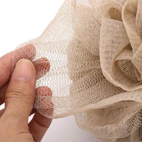 Miniatura 2 de Esponja de baño de 8 puf de malla pequeña, esponja de ducha exfoliante para cuerpo de lufa de malla