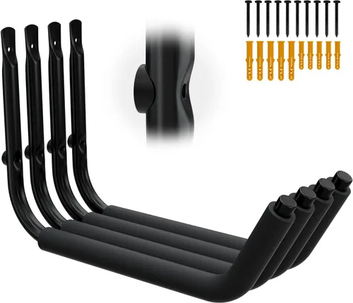 UNITEDPOWER Estantes de almacenamiento para kayak, ganchos de garaje resistentes, ganchos de pared jumbo para canoa, escalera, bicicleta, sillas