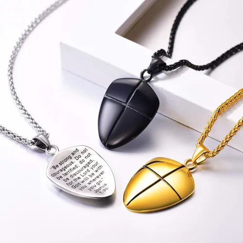 Miniatura 178 de U7 Saint Benedict/Michael Medal Necklace, 316L Stainless Steel Virgin Mary Necklace for Men Women, Bible Verse Protection Necklace Catholic