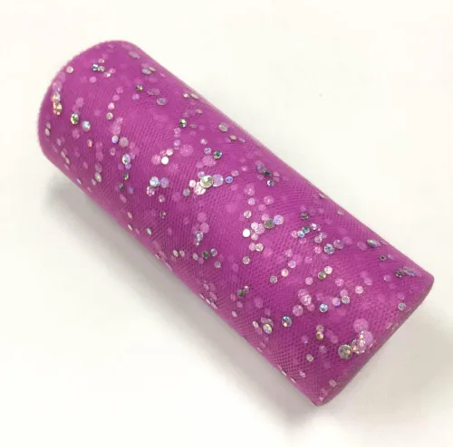 Miniatura 19 de Rollo de tul con lentejuelas con purpurina, decoración de boda, suministros de organza para fiestas de cumpleaños, carrete de tela, vestido tutú