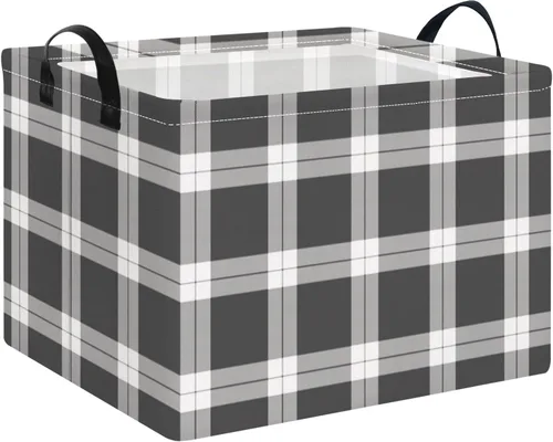 Miniatura 16 de NTAOHAMPER Cesta rectangular de almacenamiento de fútbol vacía, cesta de regalo plegable con asas, caja de juguetes/libros, decoración de habitación