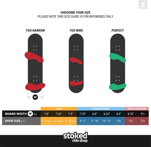 Miniatura 5 de Stoked Ride Shop Patineta completa – Madera de arce fabricada en Estados Unidos – Tabla de skate para adultos, niños, niñas y niños – Totalmente