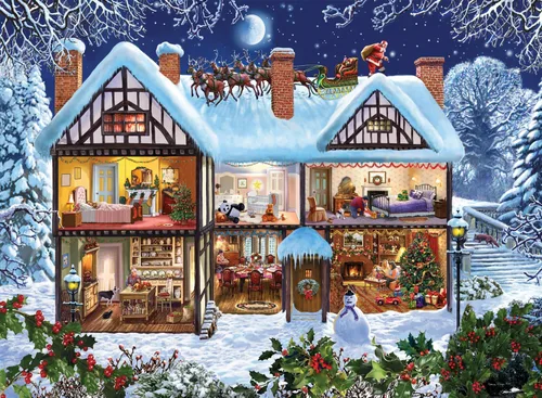 Miniatura 8 de Anatolian Puzzle - Colección de sellos de gato de Navidad, rompecabezas de 1000 piezas, #1103