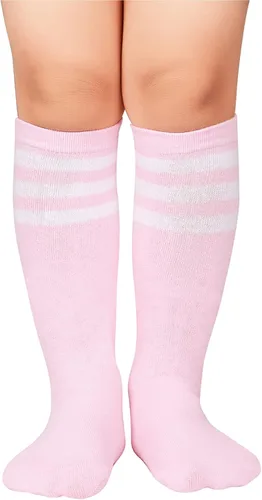 Miniatura 2 de Zando Calcetines de fútbol para niñas y niños, calcetines de fútbol de sóftbol para niños, calcetines hasta la rodilla, calcetines de tubo