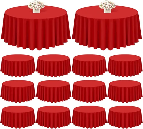Miniatura 63 de Showgeous Paquete de 4 manteles rectangulares de poliéster de 60 x 102 pulgadas, resistentes a las arrugas, lavables, para bodas, mesas de comedor