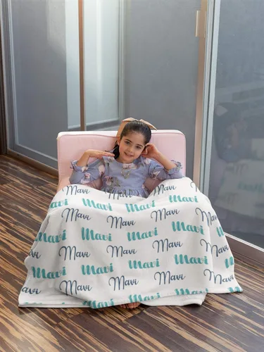 Miniatura 2 de Mantas con nombre personalizadas para bebés, niños y adultos. Manta con nombre personalizado del nombre del bebé. Manta con nombre personalizada