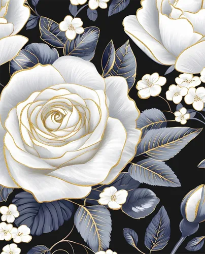 Miniatura 17 de Laatse Papel tapiz floral para despegar y pegar de 17.5 x 118 pulgadas, papel de contacto de flores bohemias, autoadhesivo, extraíble, impermeable
