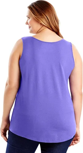 Miniatura 5 de JUST MY SIZE Women's Shirt-Tail Tank Top