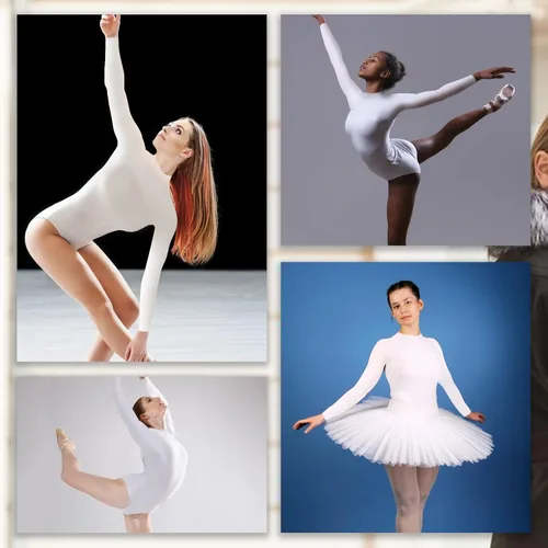 Miniatura 4 de Javly Leotardos de ballet para mujer, leotardo de manga larga para mujer, color negro
