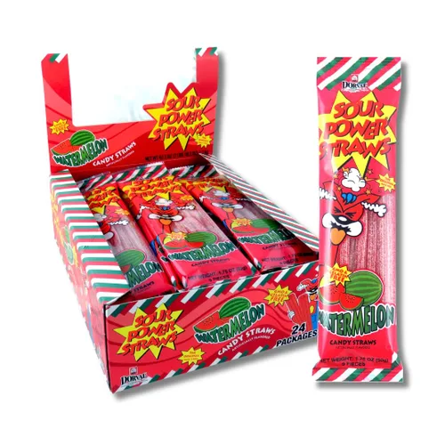 Miniatura 29 de Sour Power Premium Sorbetes de caramelo surtidos – Los caramelos de pajitas agrias originales desde 1985 – 50 g (Paquete de 6) – Vegano,