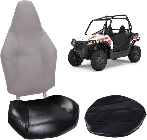 Miniatura 11 de PIT66 Funda para Asiento Negra Compatible con Honda Fourtrax 300 1988-2000 Funda para Asiento Weather-Resistant Black Replacement Seat Cover with