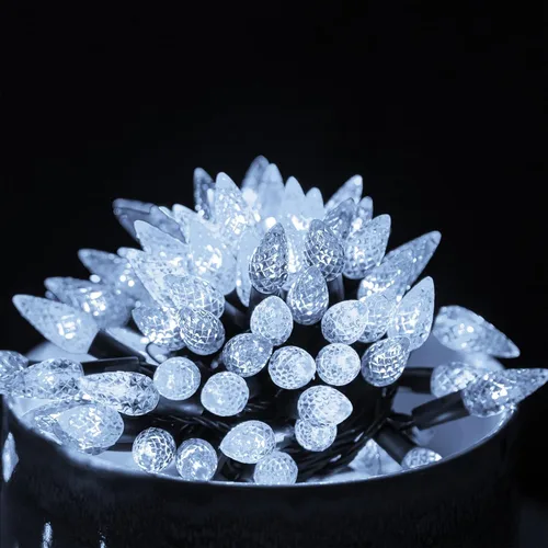 Miniatura 5 de Dazzle Bright Tira de luces de Navidad C6, 100 LED de 33 pies, luces de Navidad para exteriores, impermeables, conectables, 8 modos de luces