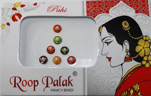 Miniatura 8 de IS4A Paquete de 10 calcomanías Bindi para mujer, joyería Bindi para la frente, Indian Bindi, joyas faciales multicolor