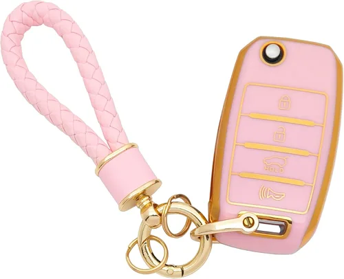 Miniatura 20 de Funda para Llavero Portallaves Estuche Soporte para Llaves Carcasa Protectora de TPU Suave Protector Accesorios para Automóvil