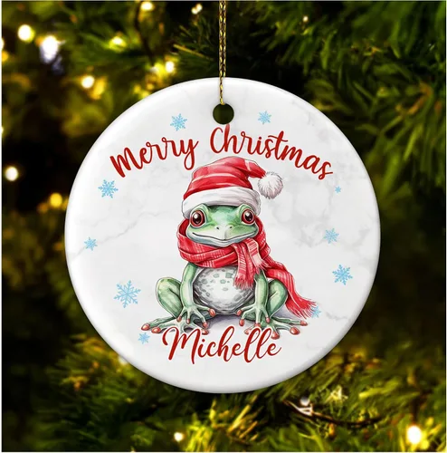 Miniatura 24 de Hyturtle Adorno de Navidad personalizado para amantes de las llamas, adorno de cerámica con nombre personalizado de llama, regalos lindos