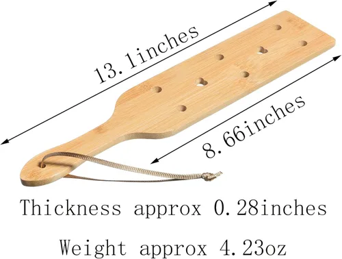 Miniatura 2 de Palo de bambú de 13.1 pulgadas con agujeros para el flujo de aire, palo de madera duradero y sólido de peso ligero con superficie lisa, palo