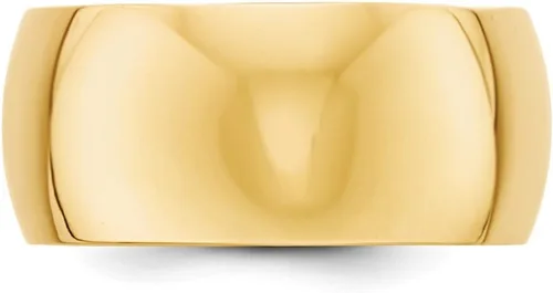 Miniatura 2 de Anillo de boda de oro amarillo macizo de 14 quilates de 0.394in para hombre