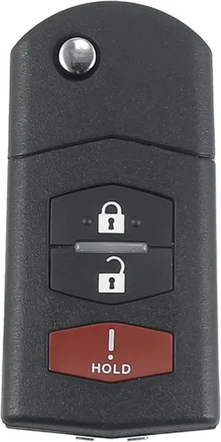 X AUTOHAUX 3 botones Flip coche entrada sin llave control remoto reemplazo llavero proximidad Smart Fob BGBX1T478SKE125-01 para Mazda 5 2 CX-7 CX-9