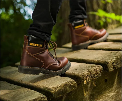Miniatura 6 de CAT Botas de trabajo Second Shift con punta de acero para hombre Marrón oscuro