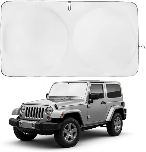 Miniatura 96 de Kinder Fluff Parasol para parabrisas Protección solar reflectante patentada para automóvil, certificado 99% de bloqueo UVR, interior fresco