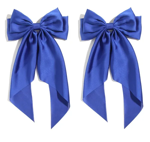 Miniatura 14 de SUSULU Pinzas para el cabello con lazo de cinta negra con cola larga, horquillas para fiestas y accesorios para mujeres y niñas, 2
