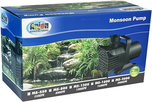Miniatura 3 de Anjon Monsoon MS-1600 - Bomba sumergible para estanque de 1.600 GPH