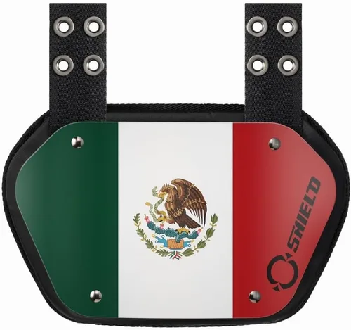 Miniatura 8 de O Shield Placa trasera de fútbol con bandera, almohadillas de espalda baja para jugadores de fútbol, protector trasero 2-Multi