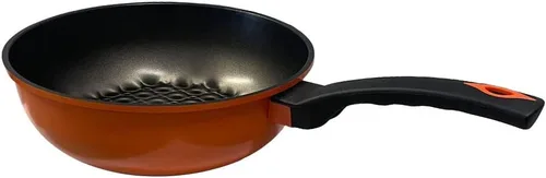 Miniatura 4 de Wok antiadherente con revestimiento de diamante 3D de 10 "(26 cm), 3.25 pulgadas de profundidad - HECHO EN COREA