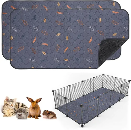 Miniatura 43 de Sunheir - Almohadillas lavables reutilizables orina de cobayas, forros impermeables absorbentes para jaulas cobayas conejos conejillos de indias
