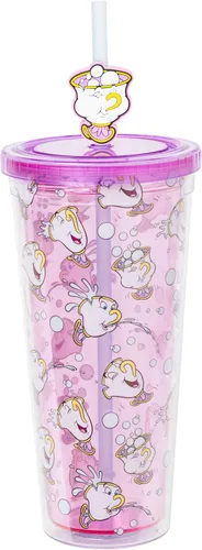 Miniatura 23 de Silver Buffalo Disney Una Loca Aventura de Goofy con Goofy, Max Goof, Roxanne y Bobby Zimuruski - Vaso de plástico para bebidas frías con tapa